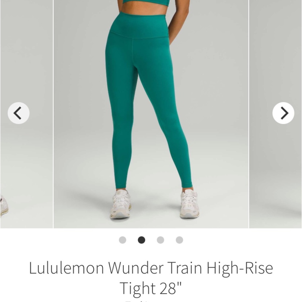 Lululemon NWT Wunder Train High-Rise Tight 28 Leggings Teal